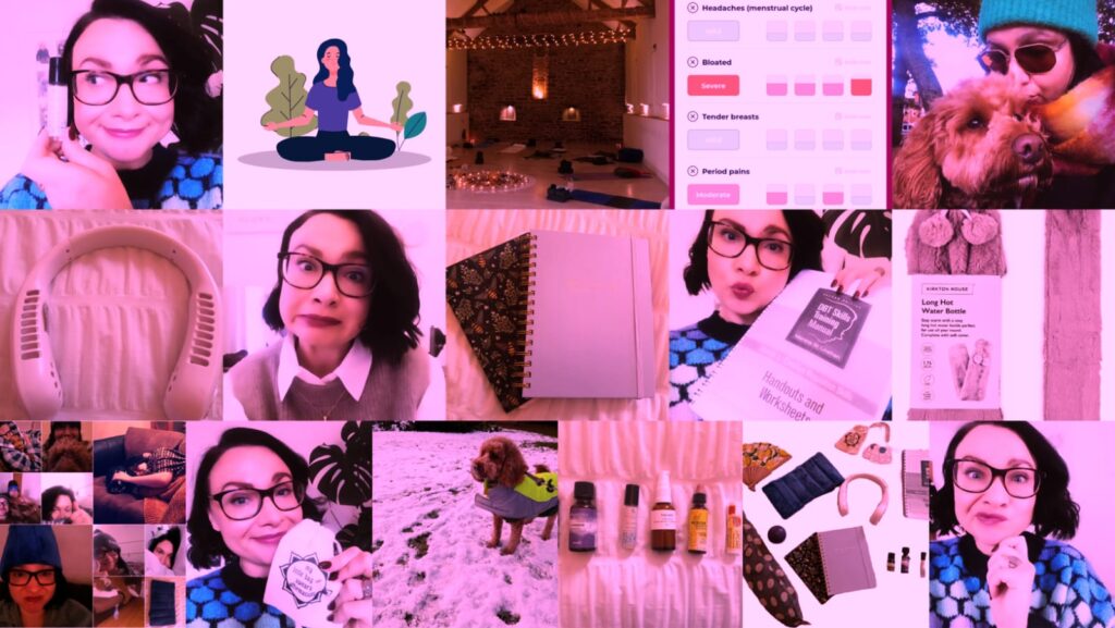 Collage of kim and recommended items